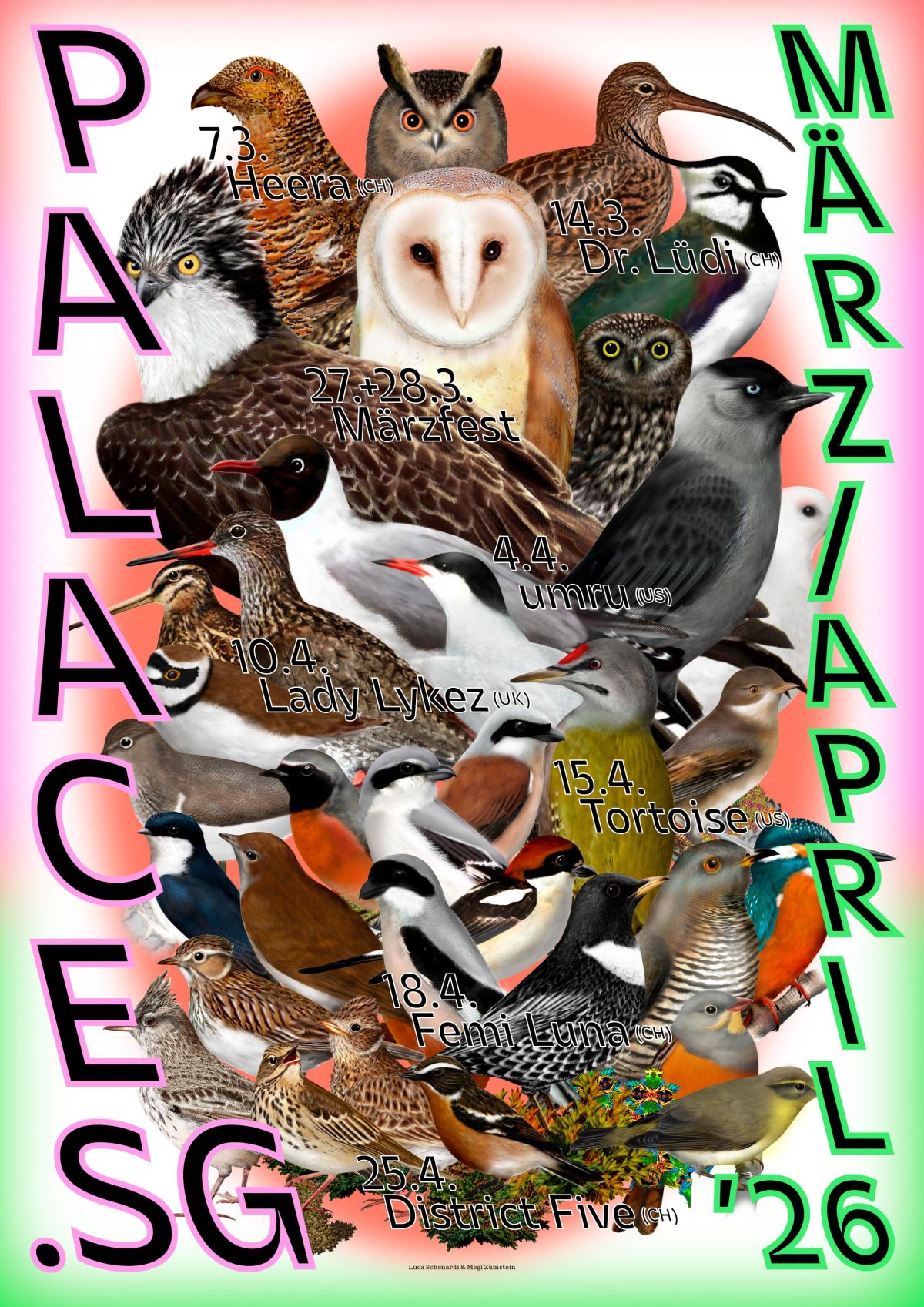 Palace Club Poster March/April