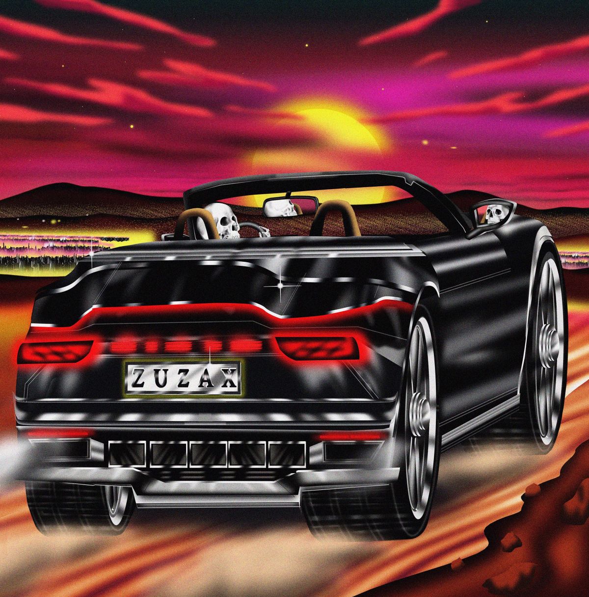 Damaged Bug (LA) LP Cover Design