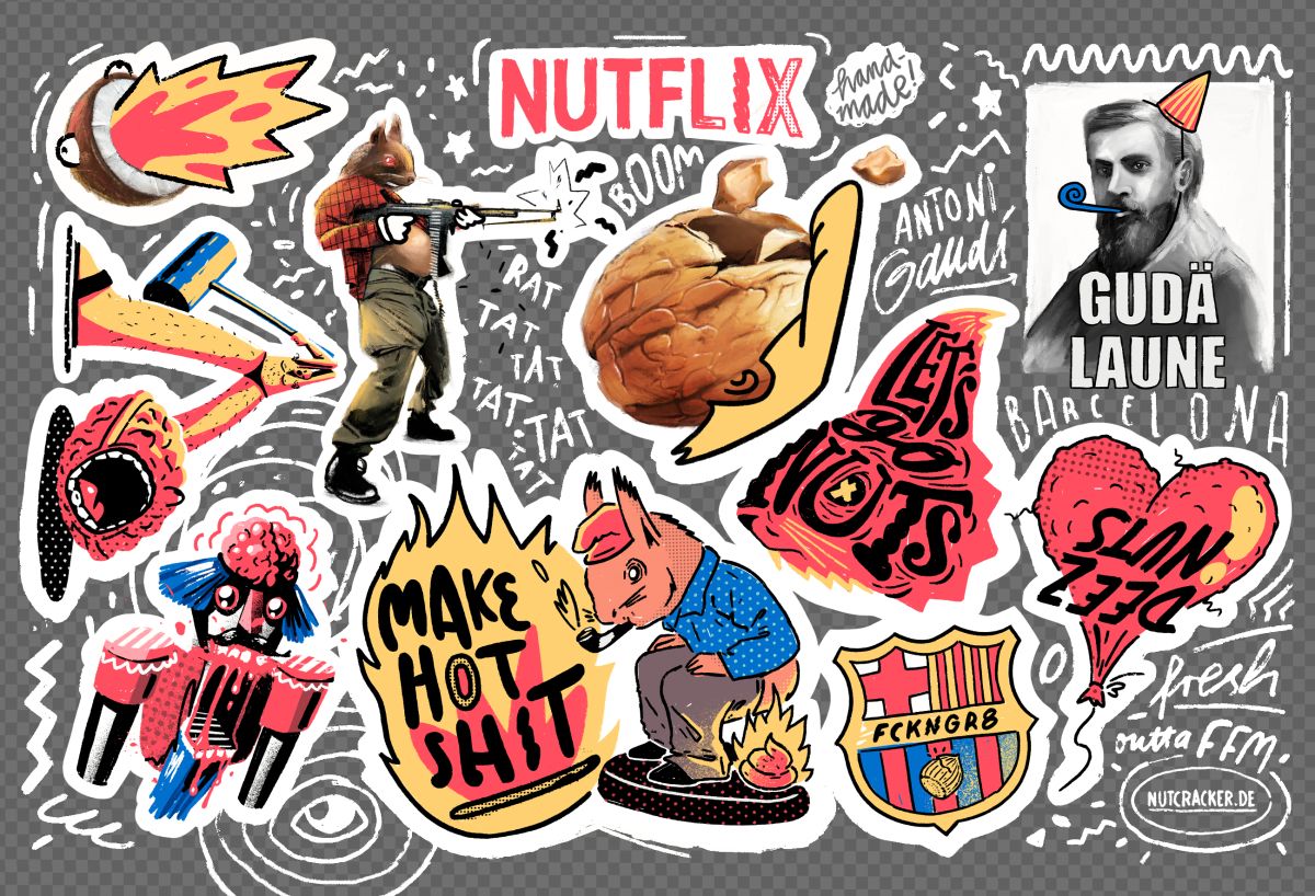 Sticker for Nutcracker for OFFF Barcelona